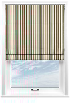 The British Stripe Co. Elizabeth, Derwent No.1 - Twist&Fit Roman Blind